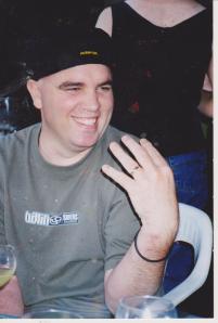 Mark telling one of his 'funny' stories.  We so miss his laugh.